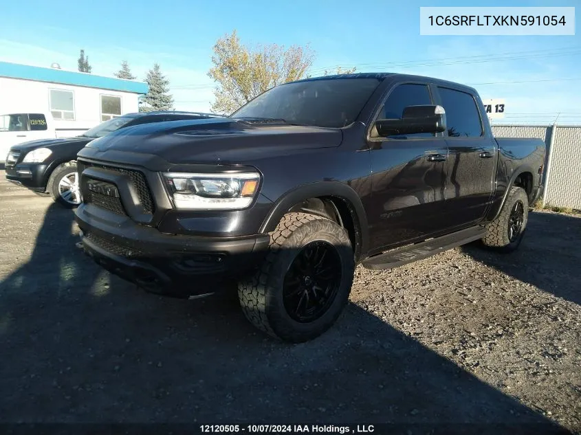 2019 Ram 1500 Rebel VIN: 1C6SRFLTXKN591054 Lot: 12120505