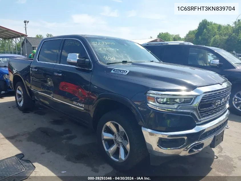 2019 Ram 1500 Limited 4X4 5'7 Box VIN: 1C6SRFHT3KN839704 Lot: 39293346