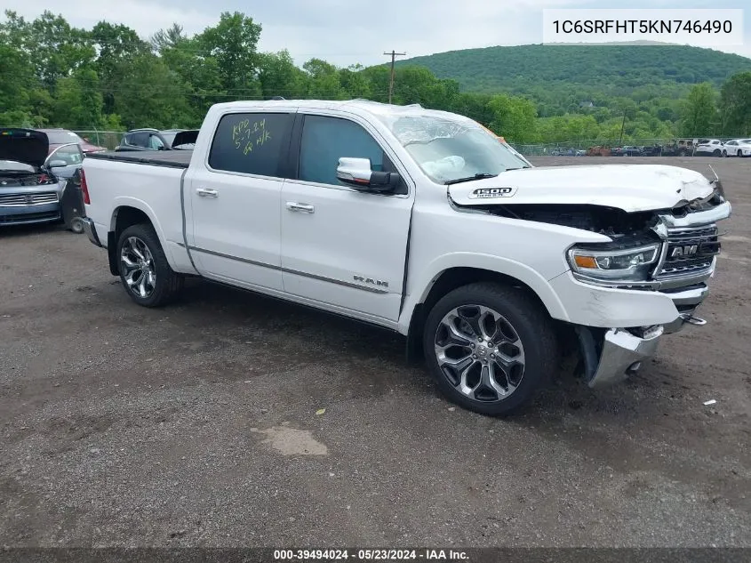 2019 Ram 1500 Limited VIN: 1C6SRFHT5KN746490 Lot: 39494024