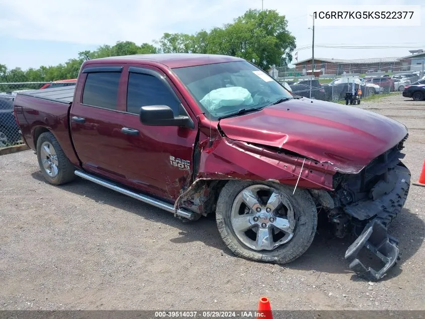 2019 Ram 1500 Classic Express 4X4 5'7 Box VIN: 1C6RR7KG5KS522377 Lot: 39514037