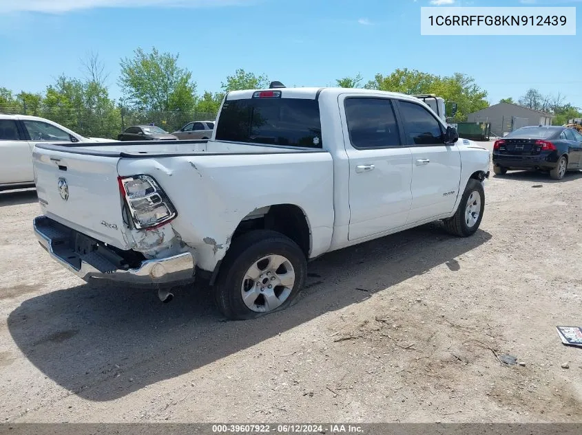 1C6RRFFG8KN912439 2019 Ram 1500 Big Horn/Lone Star 4X4 5'7 Box