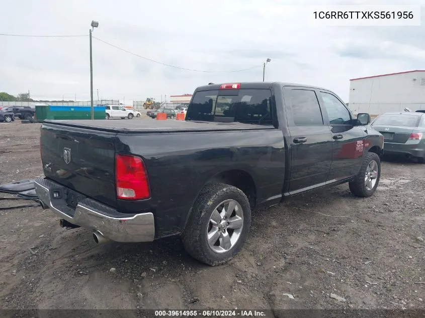 2019 Ram 1500 Classic Big Horn 4X2 6'4 Box VIN: 1C6RR6TTXKS561956 Lot: 39614955