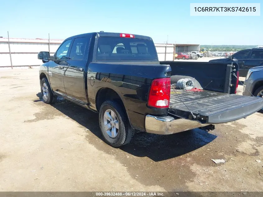 1C6RR7KT3KS742615 2019 Ram 1500 Classic Tradesman 4X4 5'7 Box