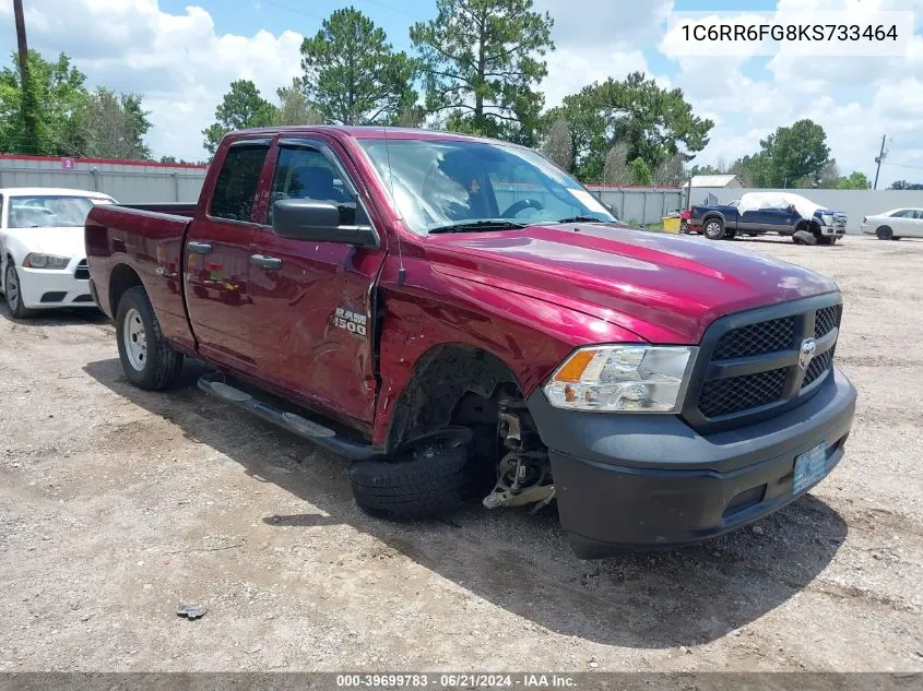 2019 Ram 1500 Classic Tradesman Quad Cab 4X2 6'4 Box VIN: 1C6RR6FG8KS733464 Lot: 39699783