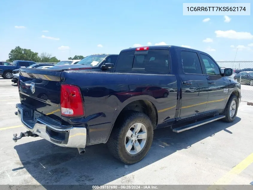 1C6RR6TT7KS562174 2019 Ram 1500 Classic Slt 4X2 6'4 Box