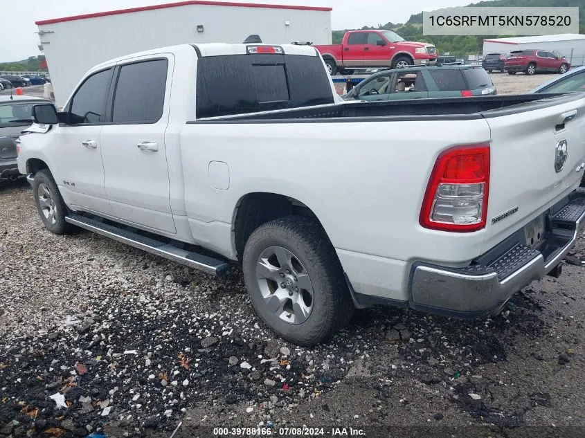 1C6SRFMT5KN578520 2019 Ram 1500 Big Horn/Lone Star 4X4 6'4 Box