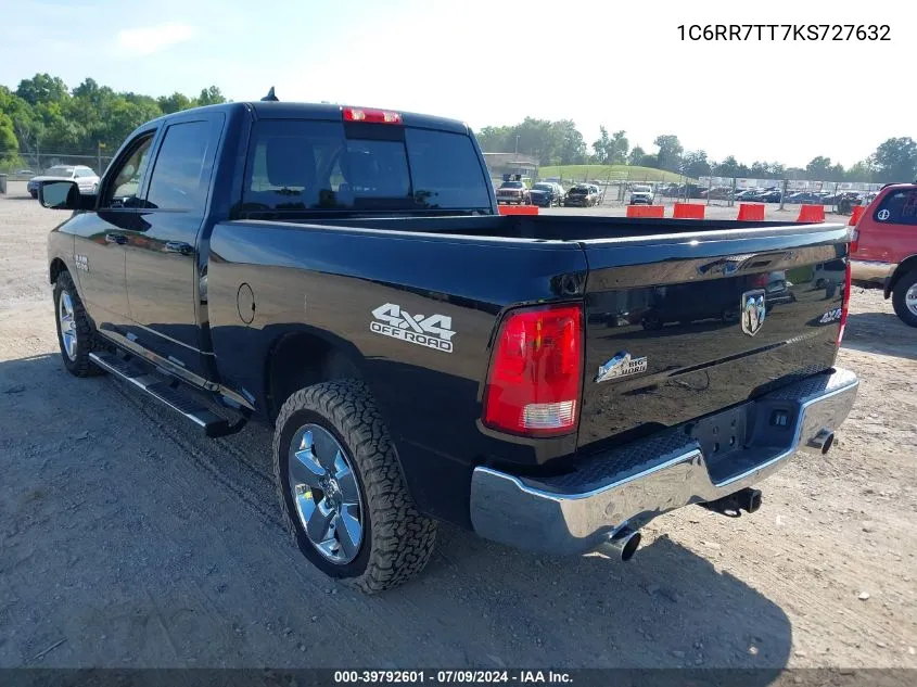 1C6RR7TT7KS727632 2019 Ram 1500 Classic Big Horn 4X4 6'4 Box