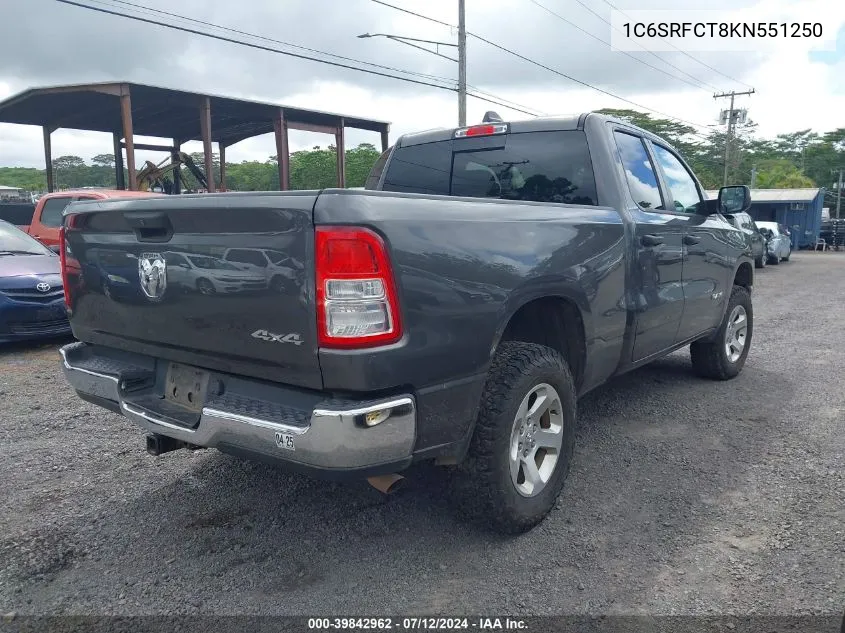 1C6SRFCT8KN551250 2019 Ram 1500 Tradesman Quad Cab 4X4 6'4 Box