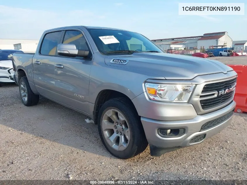 1C6RREFT0KN891190 2019 Ram 1500 Big Horn/Lone Star 4X2 5'7 Box