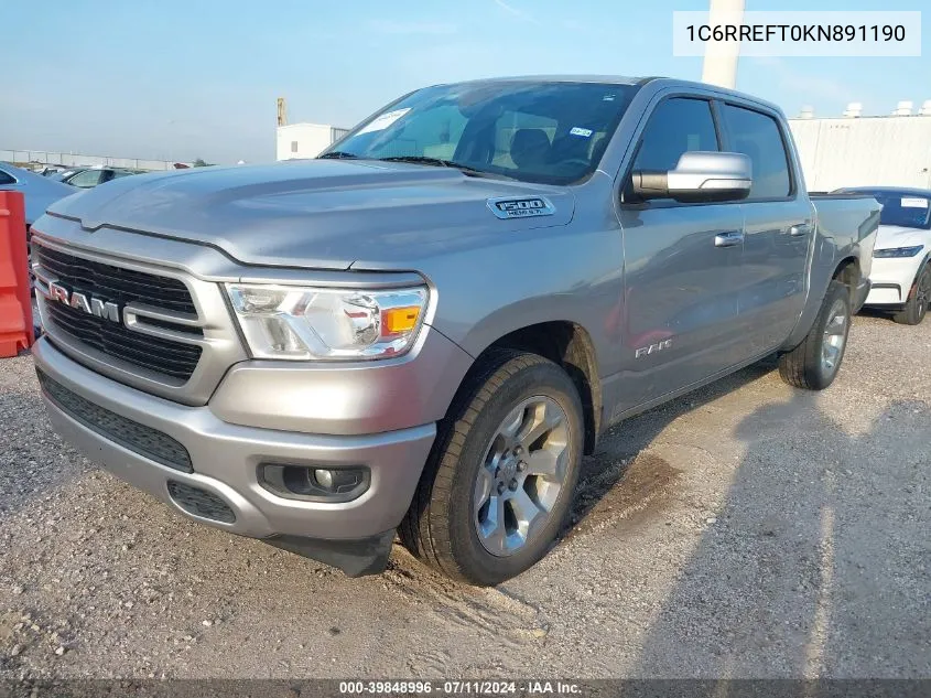 1C6RREFT0KN891190 2019 Ram 1500 Big Horn/Lone Star 4X2 5'7 Box