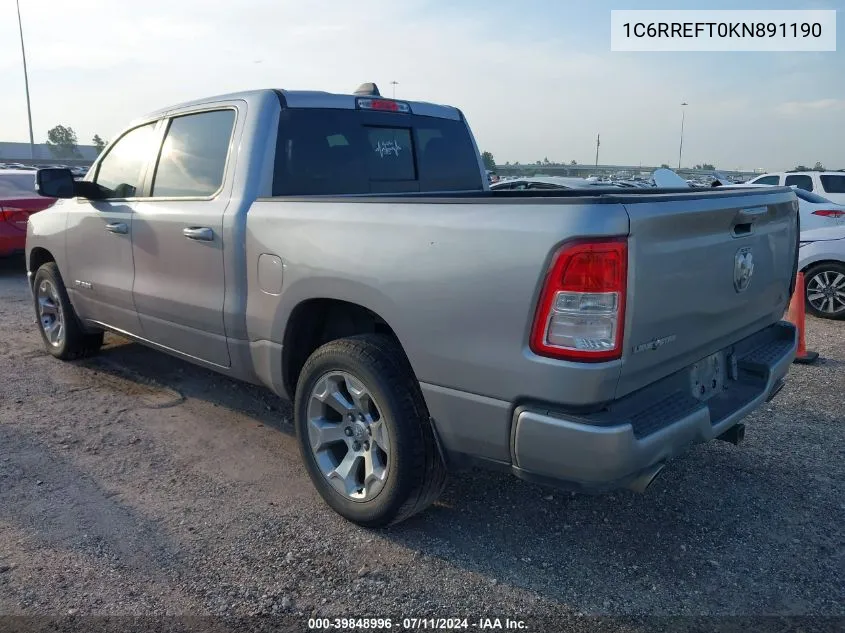 1C6RREFT0KN891190 2019 Ram 1500 Big Horn/Lone Star 4X2 5'7 Box