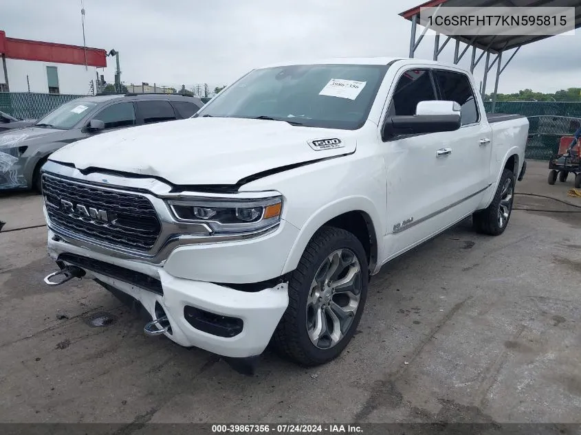 2019 Ram 1500 Limited 4X4 5'7 Box VIN: 1C6SRFHT7KN595815 Lot: 39867356