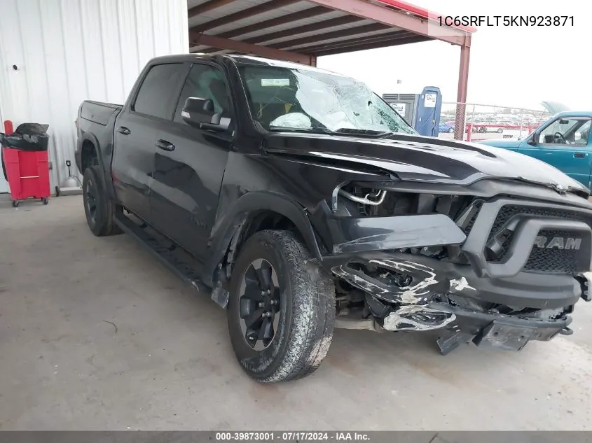 2019 Ram 1500 Rebel 4X4 5'7 Box VIN: 1C6SRFLT5KN923871 Lot: 39873001