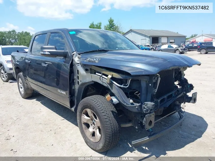 2019 Ram 1500 Big Horn/Lone Star 4X4 5'7 Box VIN: 1C6SRFFT9KN537482 Lot: 39875054