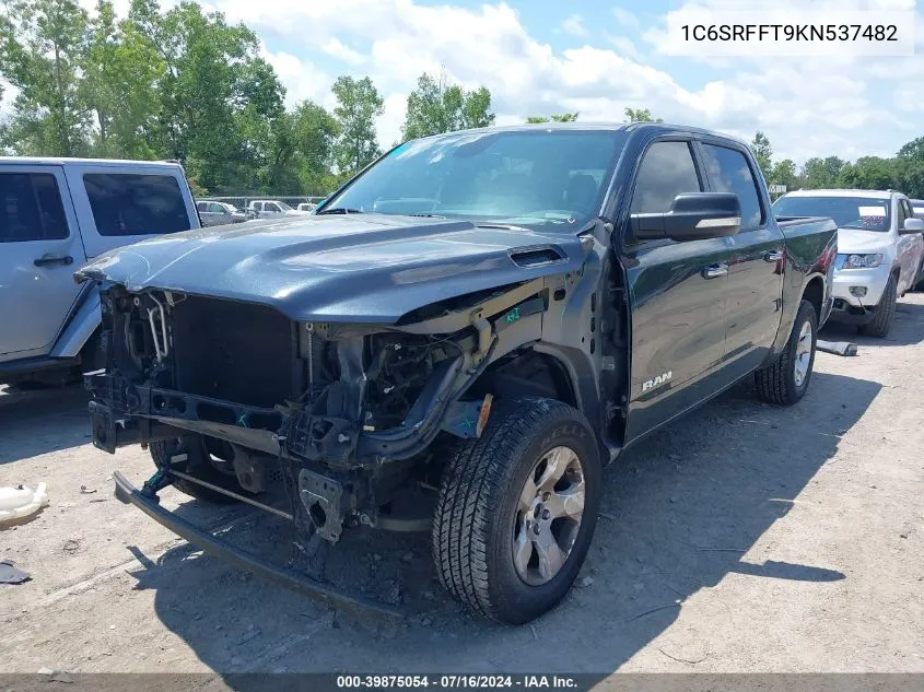 2019 Ram 1500 Big Horn/Lone Star 4X4 5'7 Box VIN: 1C6SRFFT9KN537482 Lot: 39875054