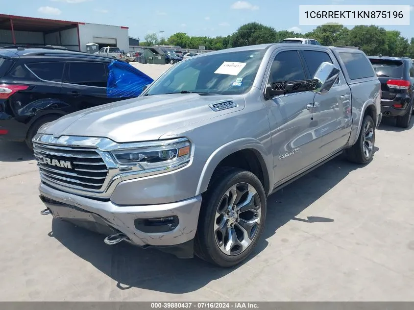 2019 Ram 1500 Longhorn 4X2 5'7 Box VIN: 1C6RREKT1KN875196 Lot: 39880437