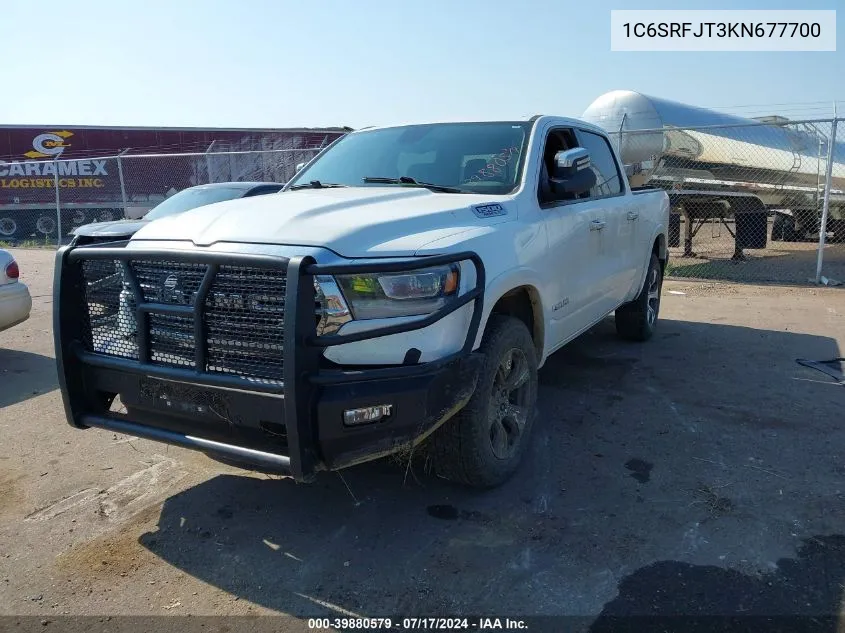 1C6SRFJT3KN677700 2019 Ram 1500 Laramie 4X4 5'7 Box