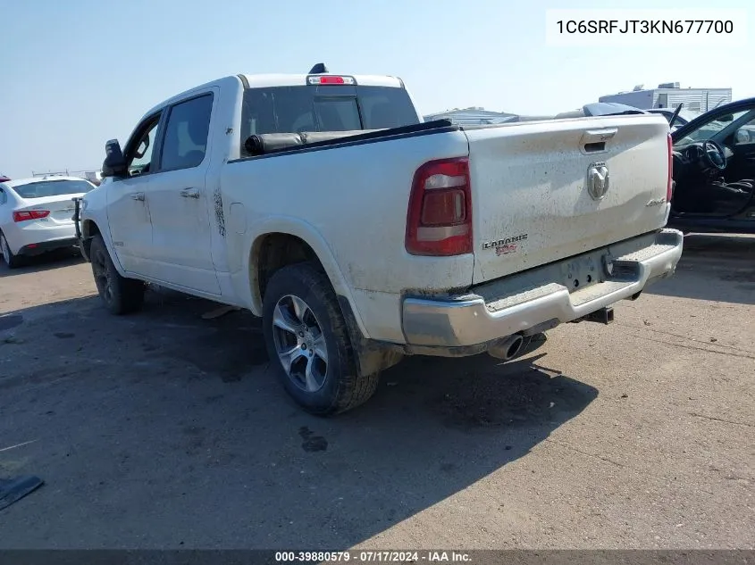 1C6SRFJT3KN677700 2019 Ram 1500 Laramie 4X4 5'7 Box