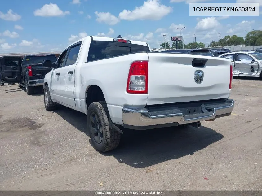 2019 Ram 1500 Tradesman 4X2 5'7 Box VIN: 1C6RREGT7KN650824 Lot: 39880959