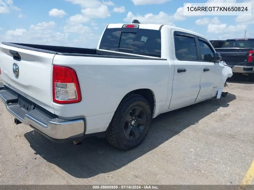 1C6RREGT7KN650824 2019 Ram 1500 Tradesman 4X2 5'7 Box