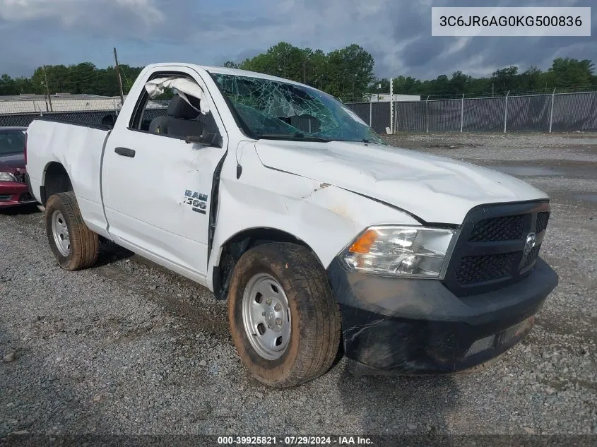 2019 Ram 1500 Classic Tradesman Regular Cab 4X2 6'4 Box VIN: 3C6JR6AG0KG500836 Lot: 39925821