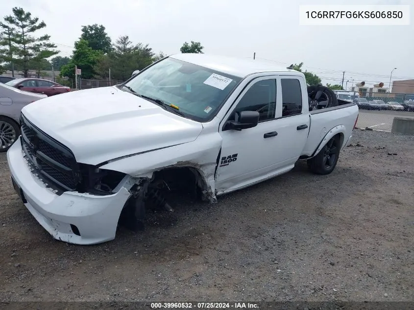 2019 Ram 1500 Classic St VIN: 1C6RR7FG6KS606850 Lot: 39960532