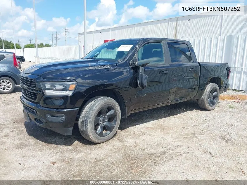 1C6SRFFT3KN607252 2019 Ram 1500 Big Horn/Lone Star 4X4 5'7 Box