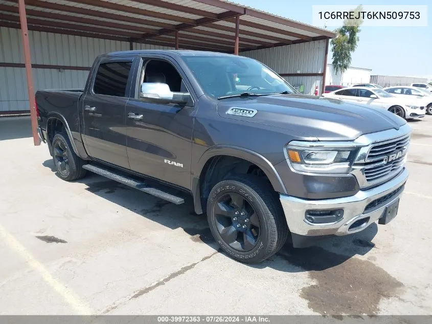 2019 Ram 1500 Laramie 4X2 5'7 Box VIN: 1C6RREJT6KN509753 Lot: 39972363