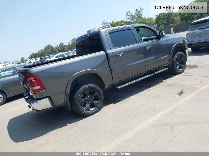 1C6RREJT6KN509753 2019 Ram 1500 Laramie 4X2 5'7 Box