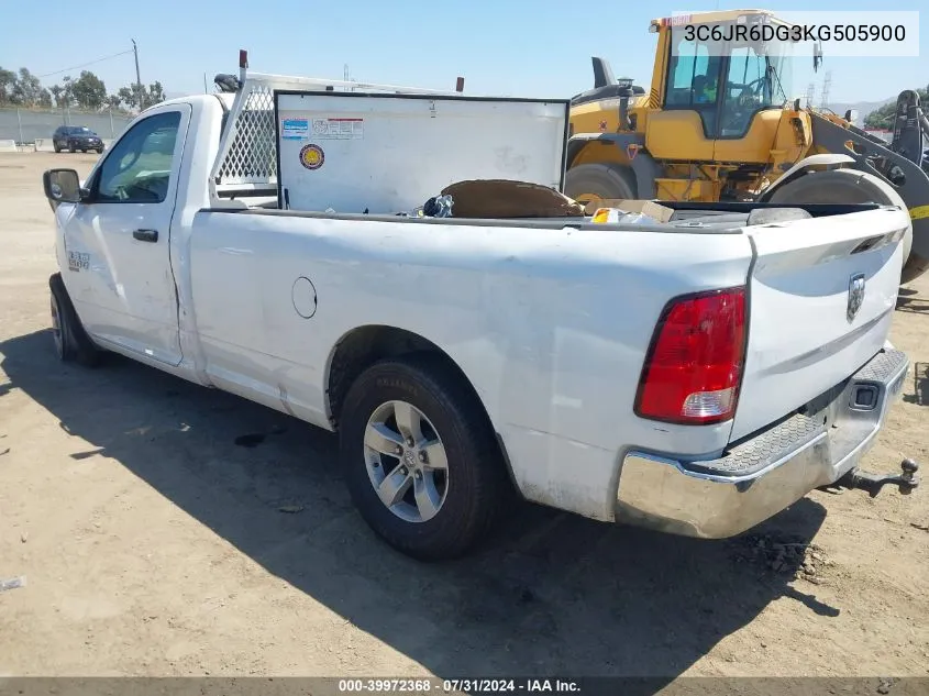 3C6JR6DG3KG505900 2019 Ram 1500 Classic Tradesman Regular Cab 4X2 8' Box