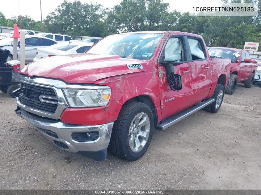 1C6RREFT0KN625183 2019 Ram 1500 Big Horn/Lone Star 4X2 5'7 Box