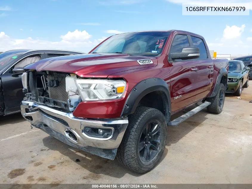 1C6SRFFTXKN667979 2019 Ram 1500 Big Horn/Lone Star 4X4 5'7 Box