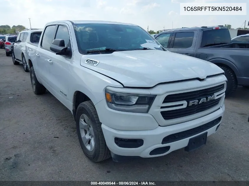 1C6SRFFT5KN520484 2019 Ram 1500 Big Horn/Lone Star 4X4 5'7 Box