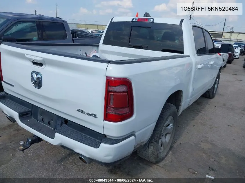 1C6SRFFT5KN520484 2019 Ram 1500 Big Horn/Lone Star 4X4 5'7 Box