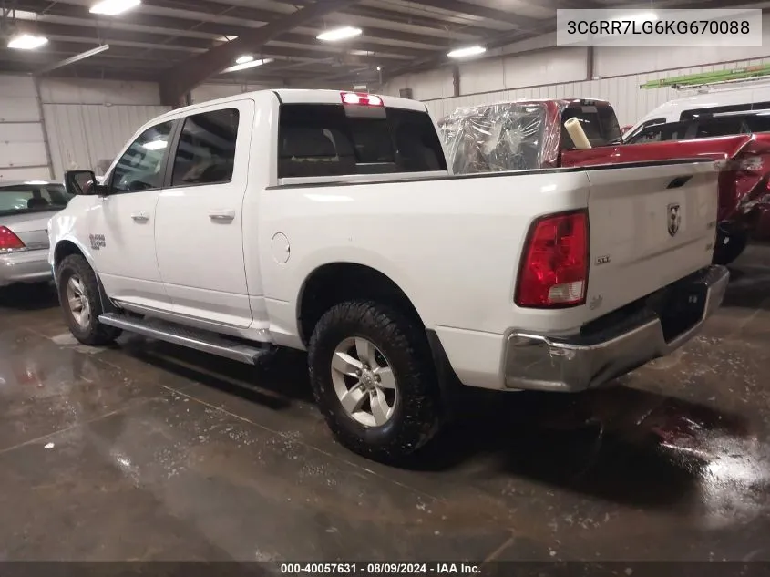 2019 Ram 1500 Classic Slt 4X4 5'7 Box VIN: 3C6RR7LG6KG670088 Lot: 40057631