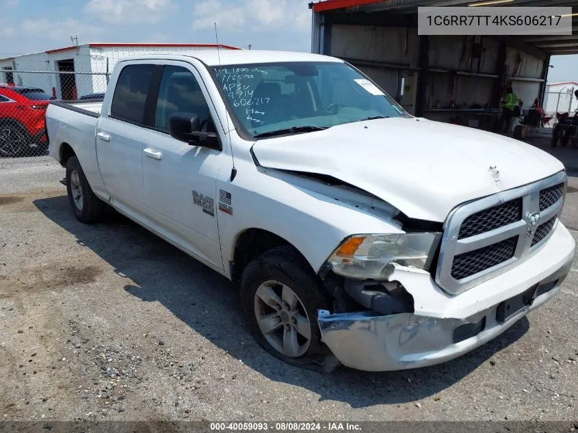 2019 Ram 1500 Classic Slt 4X4 6'4 Box VIN: 1C6RR7TT4KS606217 Lot: 40059093