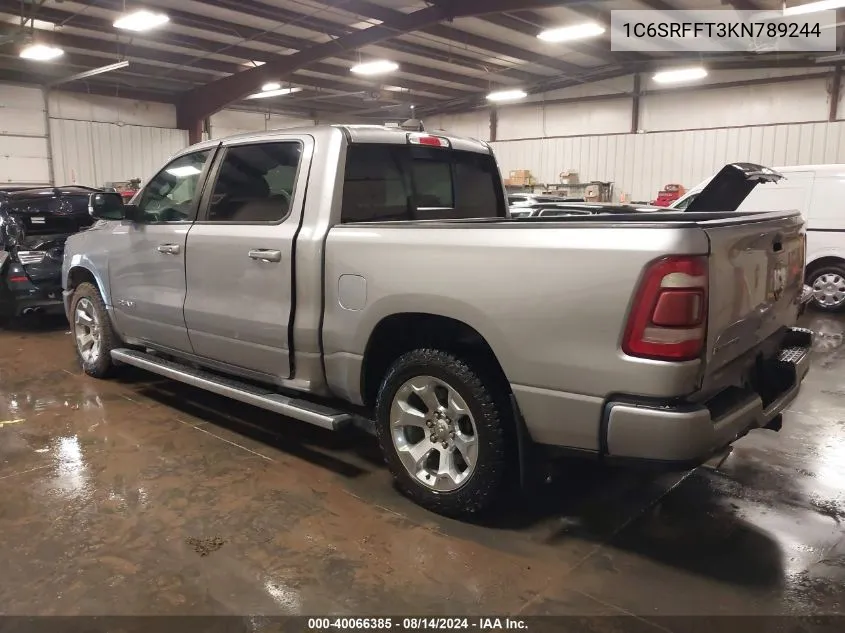 1C6SRFFT3KN789244 2019 Ram 1500 Big Horn/Lone Star 4X4 5'7 Box