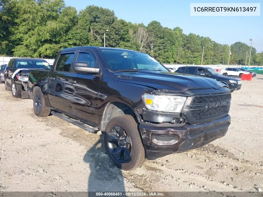 2019 Ram 1500 VIN: 1C6RREGT9KN613497 Lot: 40066451