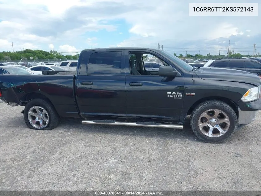 1C6RR6TT2KS572143 2019 Ram 1500 Classic Slt 4X2 6'4 Box