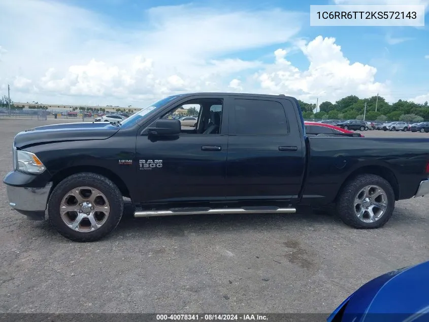 1C6RR6TT2KS572143 2019 Ram 1500 Classic Slt 4X2 6'4 Box