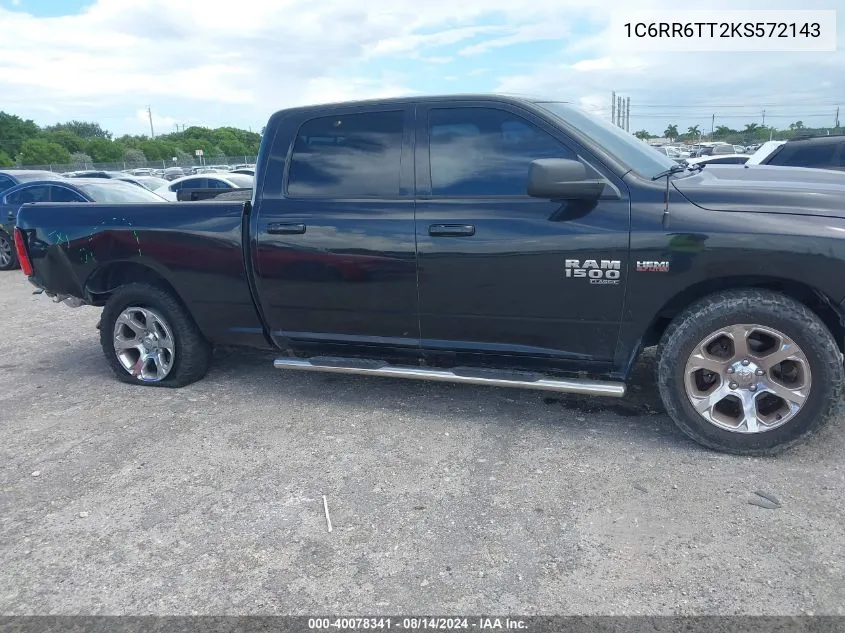 2019 Ram 1500 Classic Slt 4X2 6'4 Box VIN: 1C6RR6TT2KS572143 Lot: 40078341