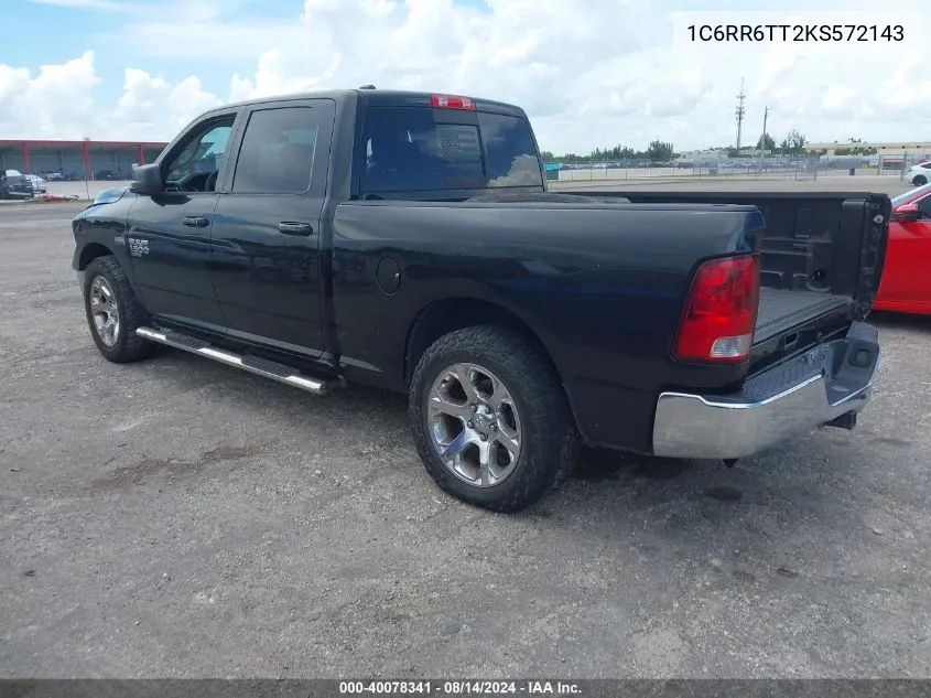 1C6RR6TT2KS572143 2019 Ram 1500 Classic Slt 4X2 6'4 Box