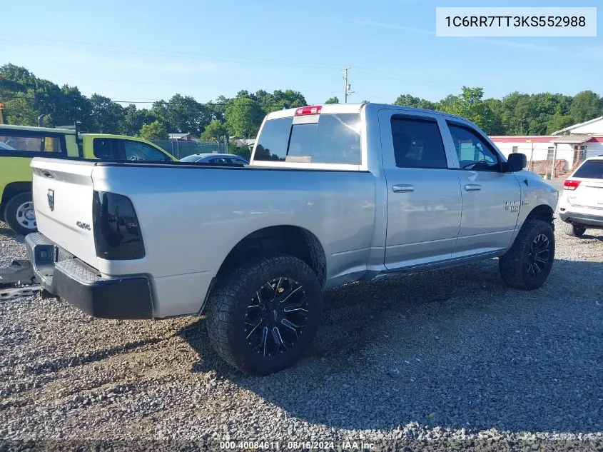 1C6RR7TT3KS552988 2019 Ram 1500 Classic Slt 4X4 6'4 Box