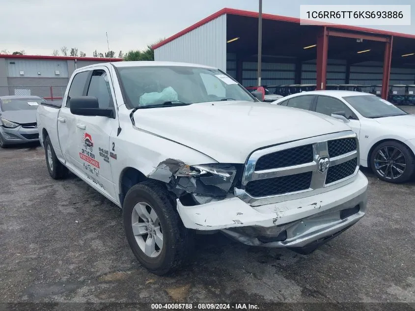 2019 Ram 1500 Classic Slt 4X2 6'4 Box VIN: 1C6RR6TT6KS693886 Lot: 40085788