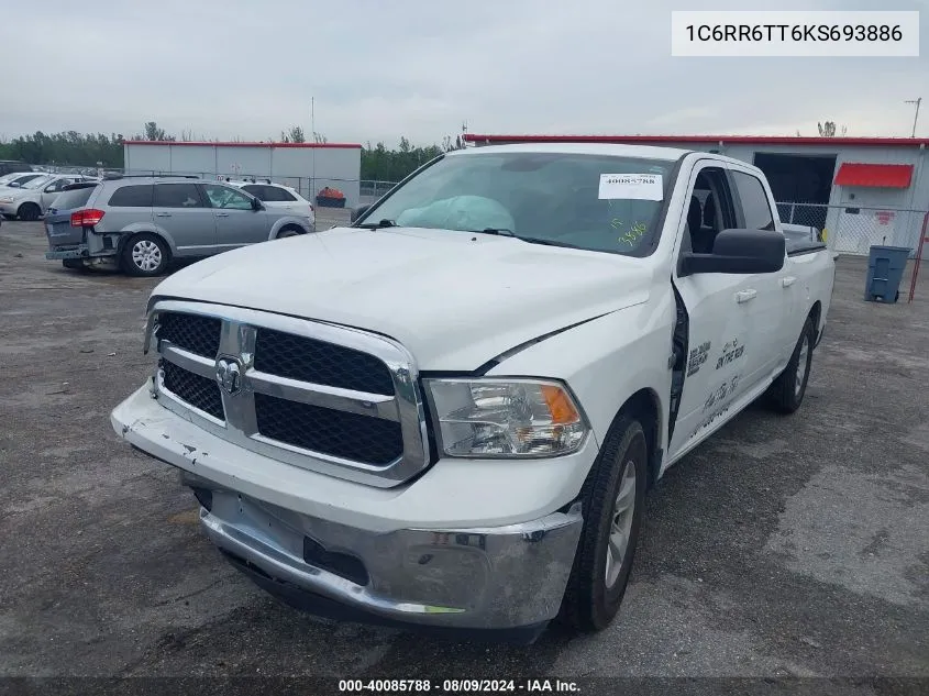 1C6RR6TT6KS693886 2019 Ram 1500 Classic Slt 4X2 6'4 Box