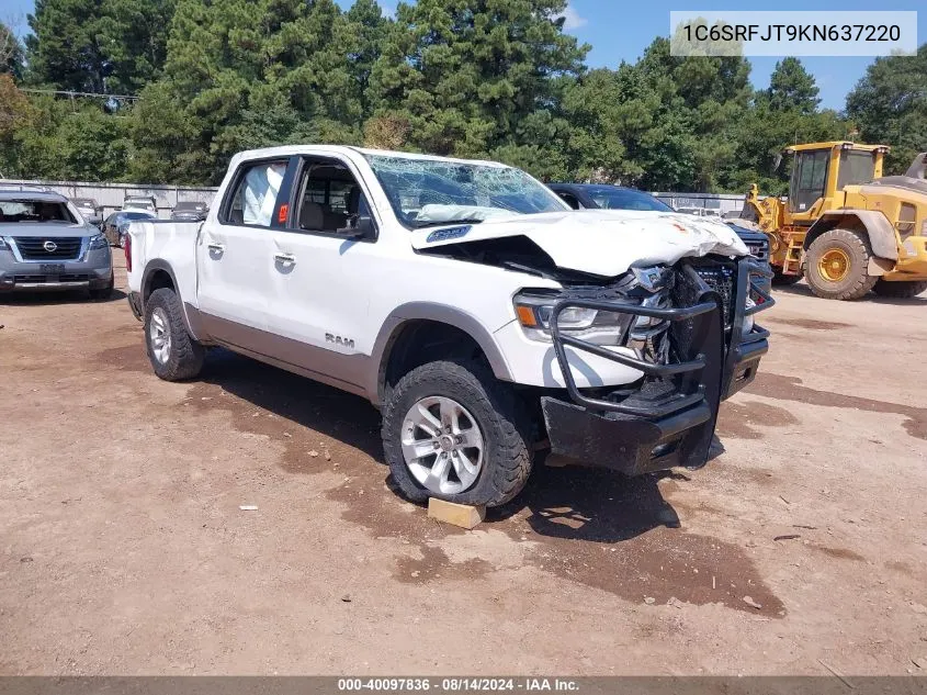 2019 Ram 1500 Laramie 4X4 5'7 Box VIN: 1C6SRFJT9KN637220 Lot: 40097836