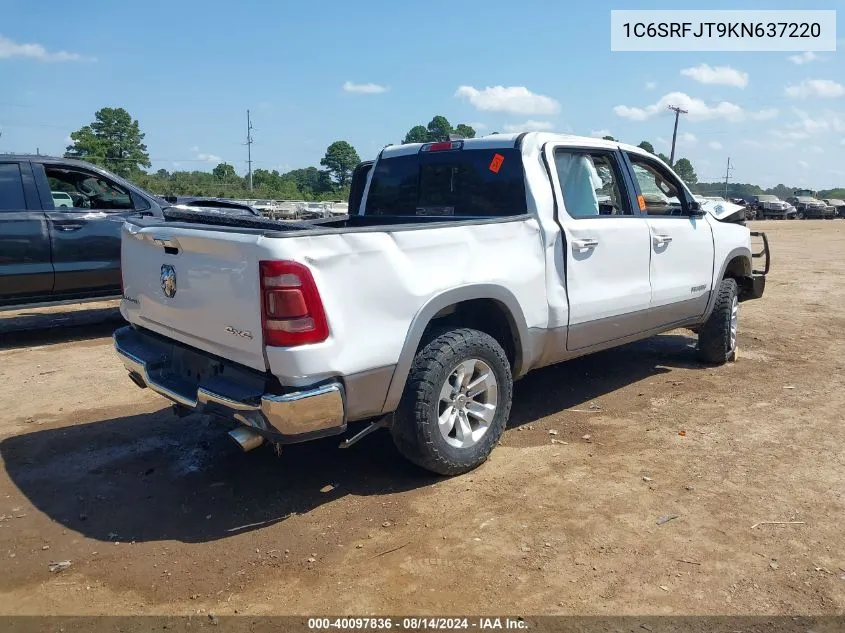 2019 Ram 1500 Laramie 4X4 5'7 Box VIN: 1C6SRFJT9KN637220 Lot: 40097836