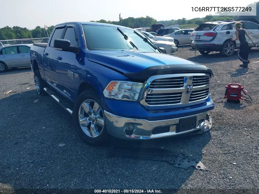 2019 Ram 1500 Classic Big Horn 4X4 6'4 Box VIN: 1C6RR7TT2KS577249 Lot: 40102021