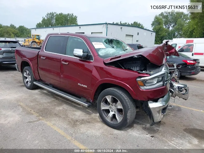 2019 Ram 1500 Laramie 4X4 5'7 Box VIN: 1C6SRFJT1KN515631 Lot: 40105969