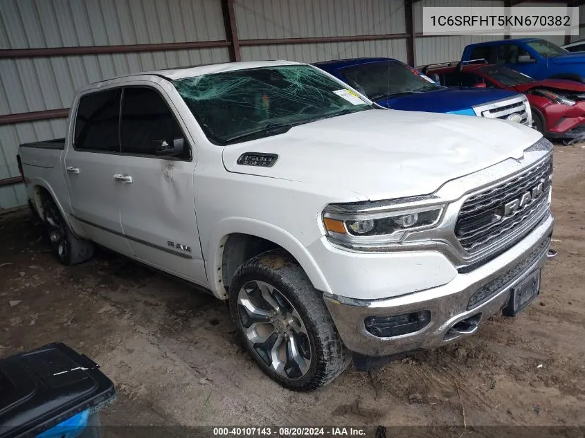 1C6SRFHT5KN670382 2019 Ram 1500 Limited